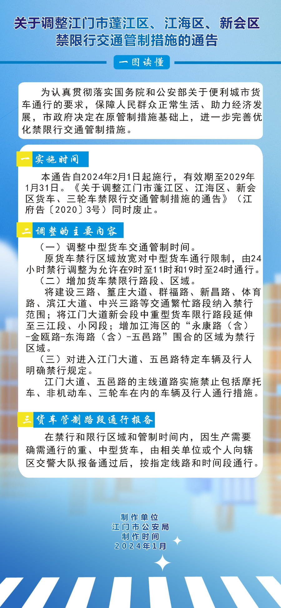 图解：﻿开云电竞官方网站人民政府关于调整﻿开云电竞官方网站蓬江区、江海区、新会区禁限行交通管制措施的通告.png